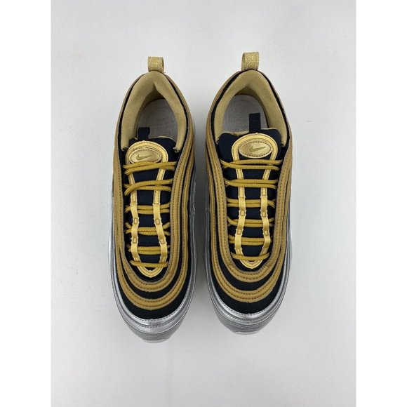 Nike Air Max 97 Metallic Gold Silver Women's Size 9 Sneakers Shoes - Picture 7 of 12